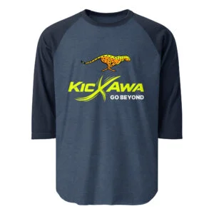 KickAwa Go Beyond 3/4 sleeve raglan shirt picture 1